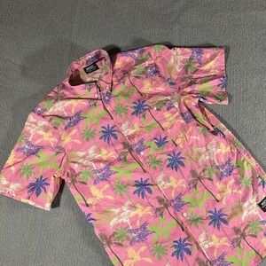 WESC Miami Palm‎ Oden Short Sleeve Button Down Small Beach Florida